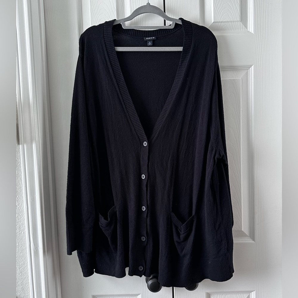 Torrid Black Boyfriend Cardigan